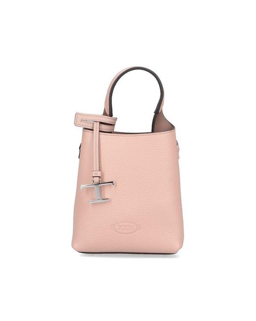 Tod's Micro Logo Bag in Pink | Lyst