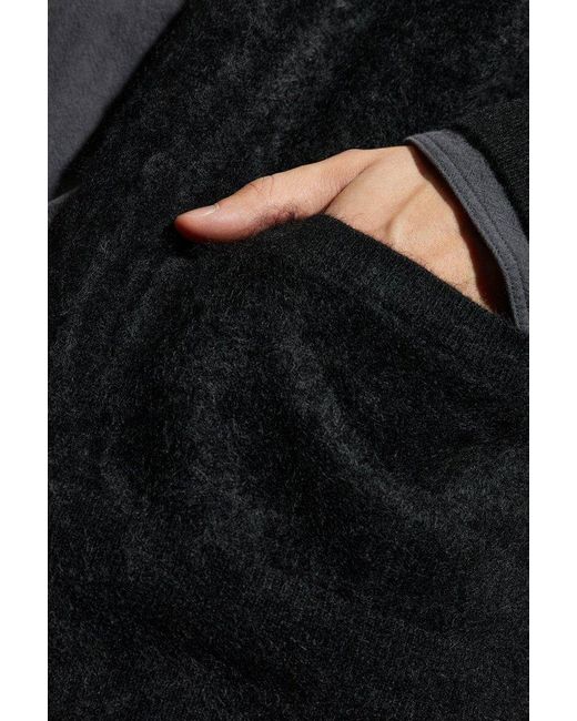 AllSaints Black Classic Knit Cardigan for men