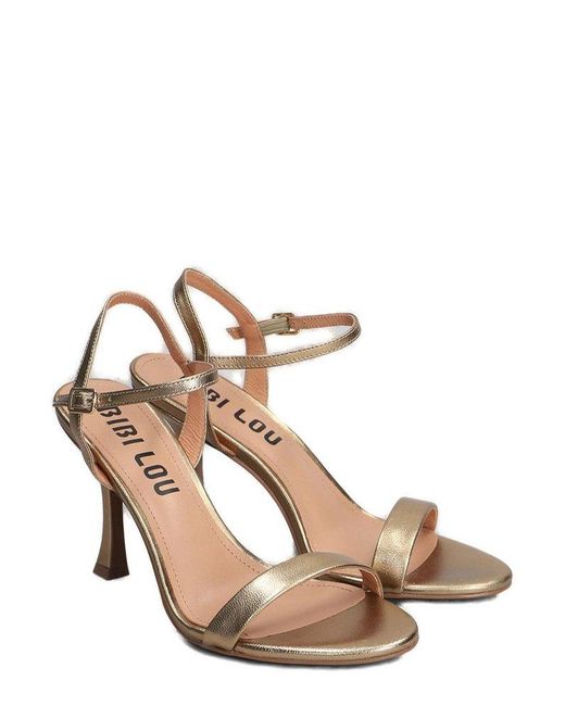 Bibi Lou Metallic Dana Ankle Strap Sandals