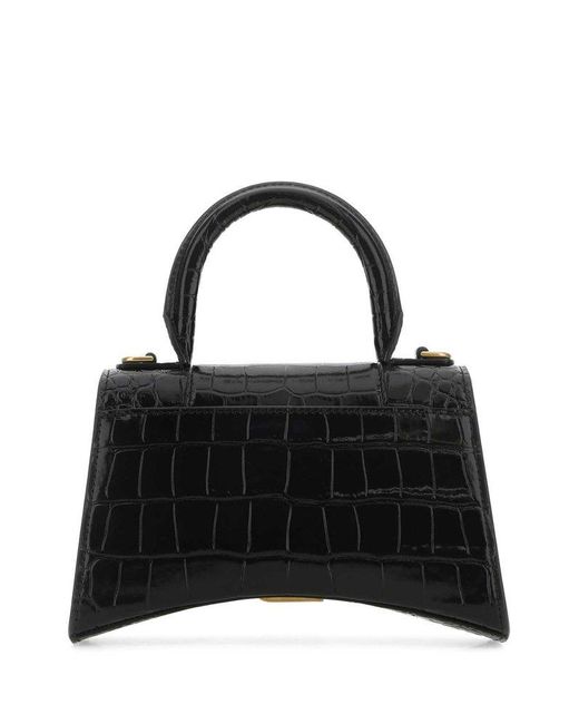 Balenciaga Black 'hourglass Xs' Bag