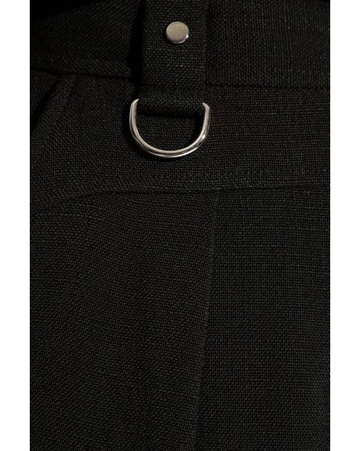 IRO Black 'maltine' High-rise Trousers,