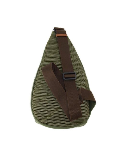 3 MONCLER GRENOBLE Green Logo Patch Belt Bag for men