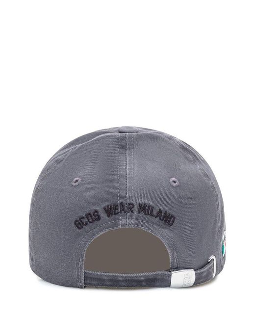 Gcds Lounge Logo Baseball Hat in Grey for Men Lyst UK