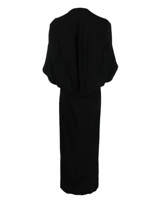 Stella McCartney Black Broderie-anglaise Floral Long Dress
