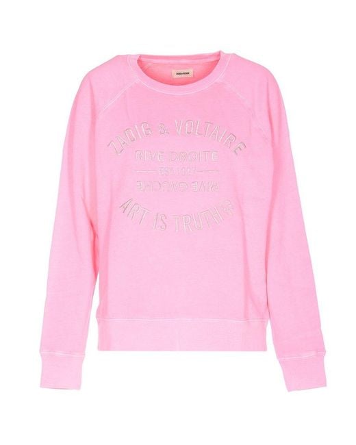 Zadig & Voltaire Pink Upper Blason Sweatshirt