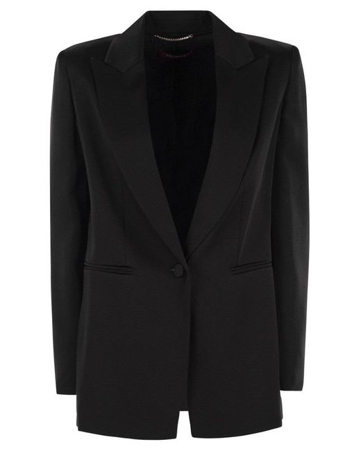 Max Mara Black Galazia Single Breasted Blazer