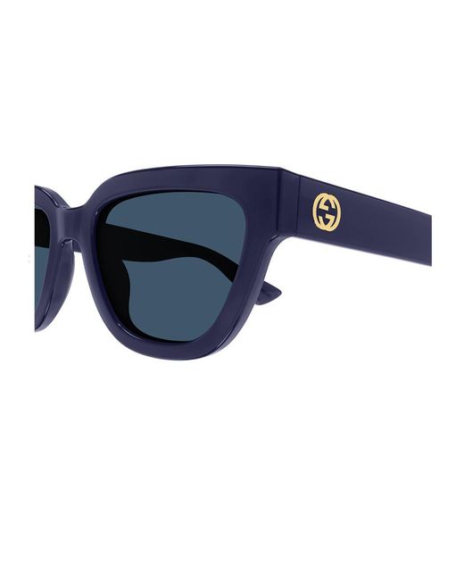 Gucci Blue Gg1578S Linea Gg Logo 004 Sunglasses