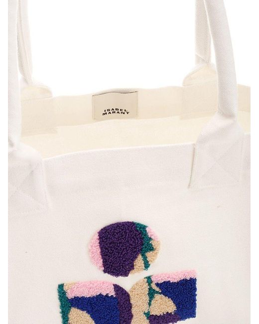 Isabel Marant White Yenky Small Shopping Bag