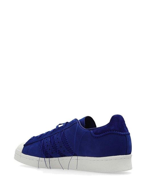 Y-3 Blue Superstar Low-top Sneakers