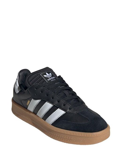 Adidas Originals Black Samba Xlg Lace-up Sneakers for men