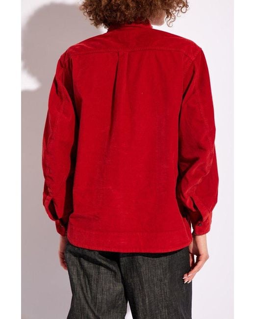DSquared² Red Corduroy Shirt,