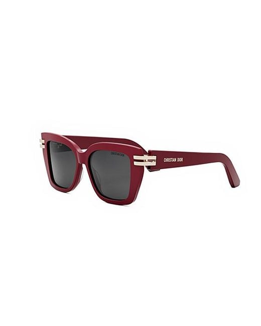 Dior Red Cdior S1i Square Frame Sunglasses