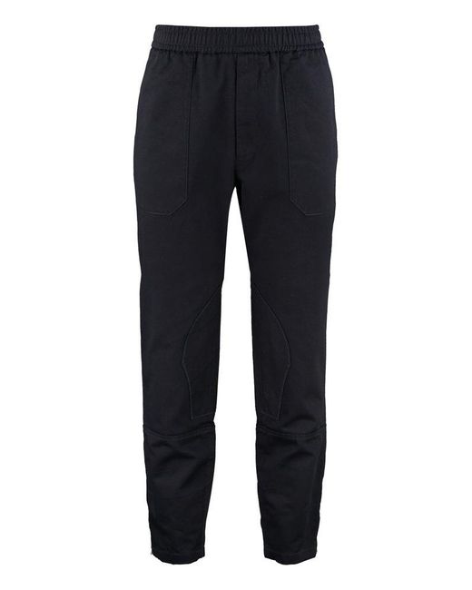 Gucci Blue Logo Embroidered Tapered Leg Track Pants for men