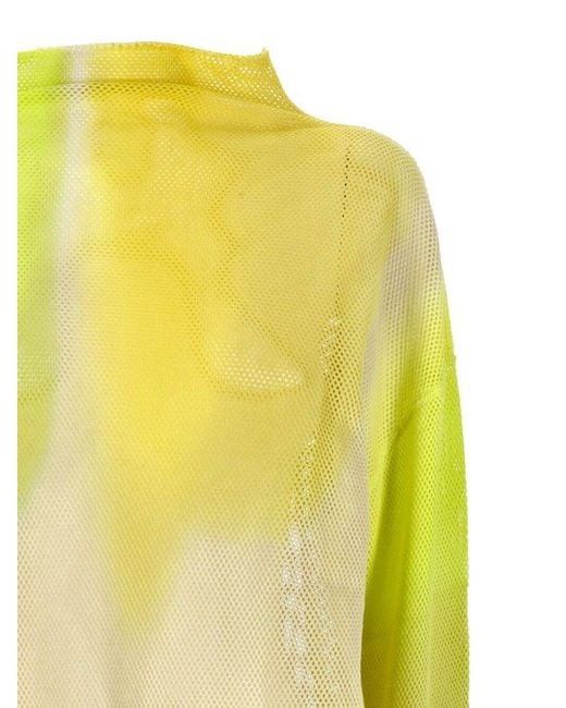 Acne Yellow Acne T-shirts And Polos