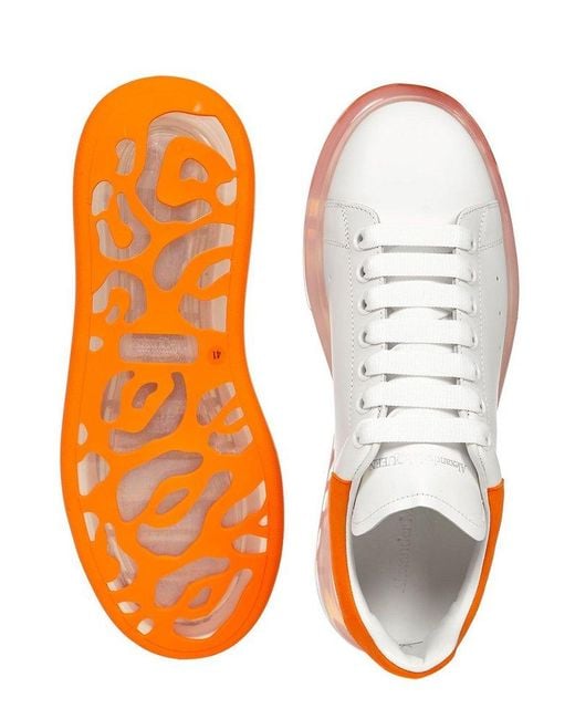 Alexander mcqueen orange sneakers sales