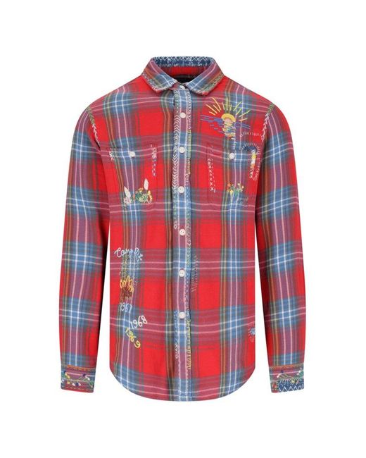 Polo Ralph Lauren Plaid Check Embroidered Shirt for men