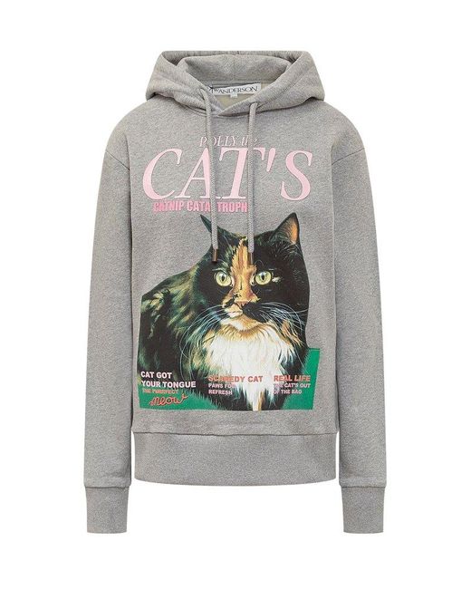 J.W. Anderson Gray Polly The Cat'S Sweatshirt