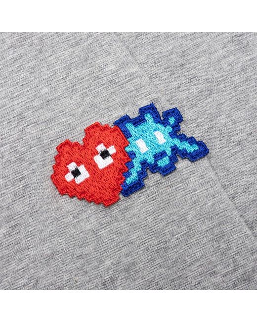 COMME DES GARÇONS PLAY Gray X The Artist Invader Crewneck T-Shirt for men
