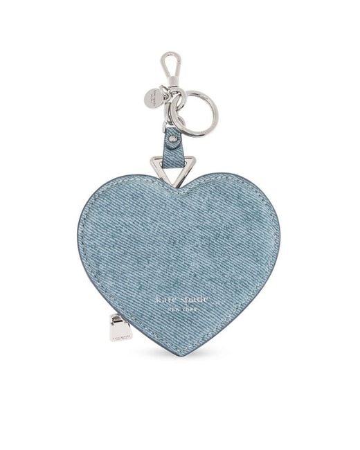Kate Spade Blue Heart-Shaped Pouch