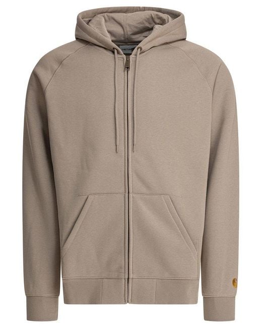 Carhartt Brown Hooded Chase Jacket for men