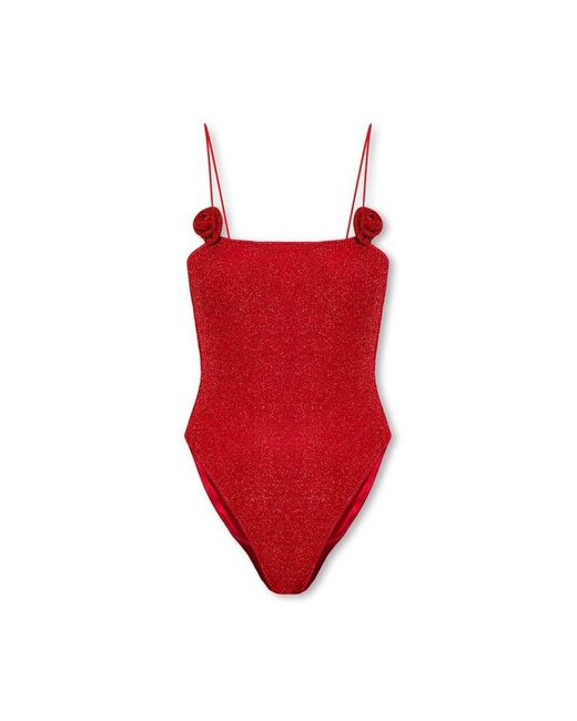Oseree Red One-Piece Swimsuit