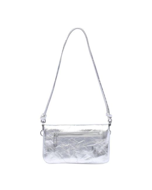 Zadig & Voltaire Rock Nano Metallicfinish Mini Bag in White Lyst