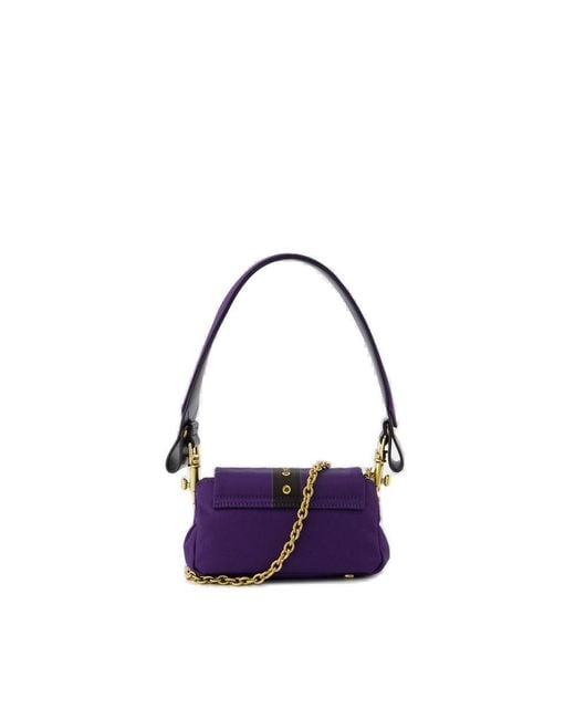 Vivienne Westwood Purple Hazel Orb Plaque Small Shoulder Bag