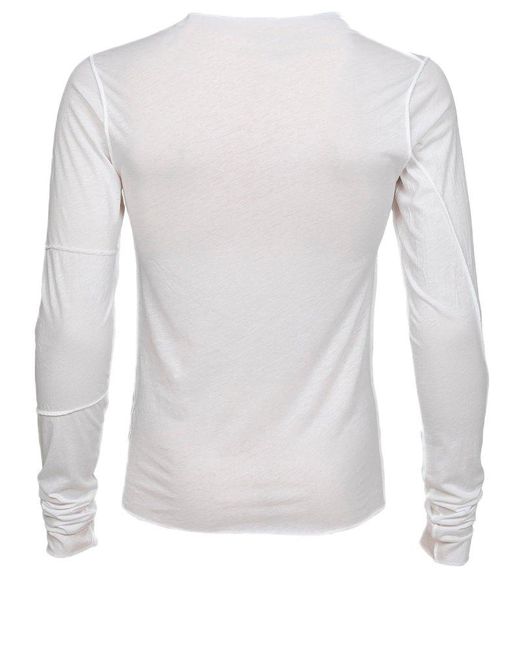 Dries Van Noten White Long-sleeve T-shirt for men
