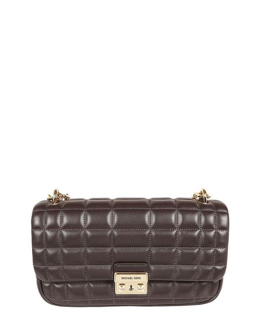 MICHAEL Michael Kors Black Tribeca Large Quilted Shoulder Bag