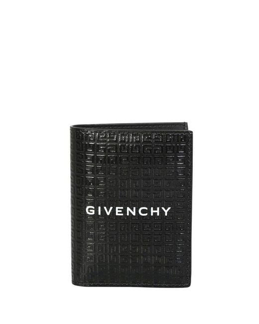 Givenchy Logo-embossed 4g Leather Cardholder in Black for Men | Lyst