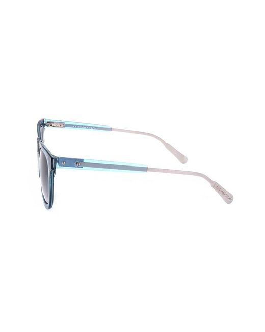 Linda Farrow Blue X Kris Van Assche Square Frame Sunglasses for men