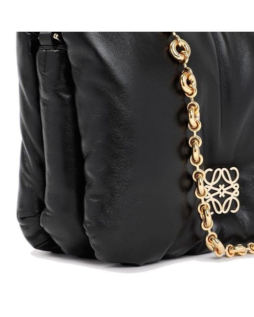 Loewe Black Goya Puffer Leather Shoulder Bag