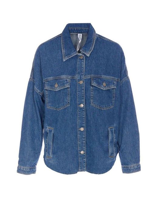 Liu Jo Blue Buttoned Denim Jacket