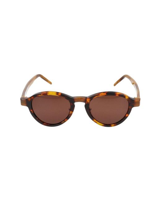 Retrosuperfuture Brown Round Frame Sunglasses