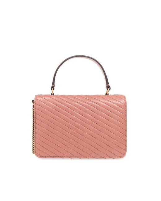 Tory Burch Kira Foldover Mini Top Handle Bag in Pink Lyst