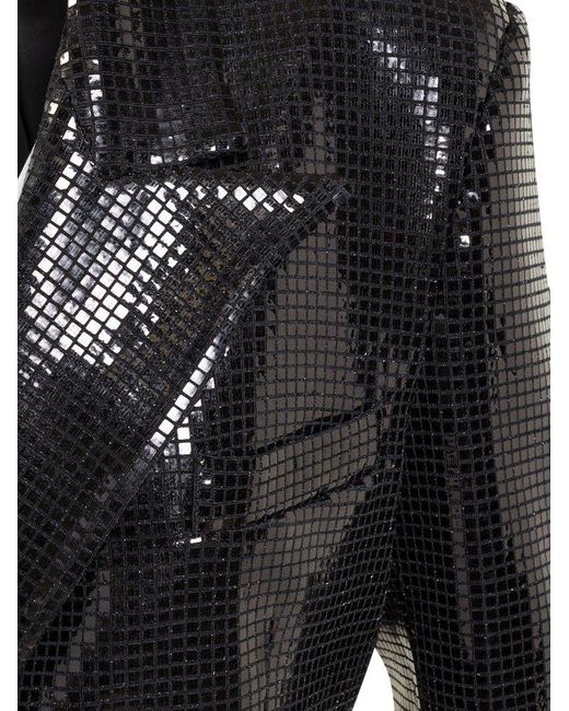 Nineminutes Black Sequin Blazer Jacket