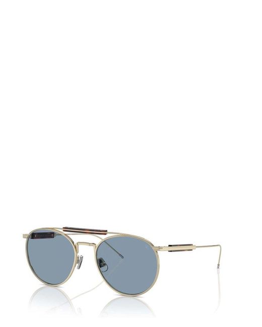 Brunello Cucinelli Blue Pilot Frame Sunglasses