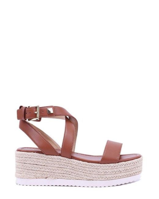 MICHAEL Michael Kors Pink Lowry Strappy Wedge Sandals