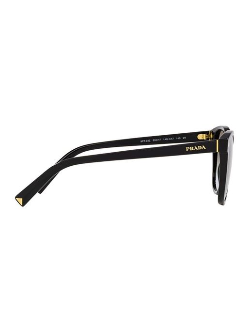 Prada Black Round Frame Sunglasses