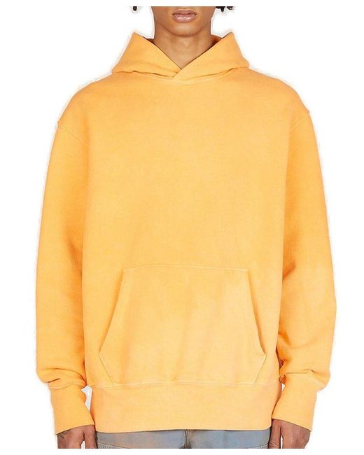 NOTSONORMAL Yellow Splashed Drawstring Hoodie