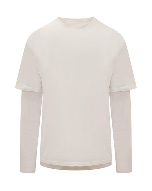 Jil Sander White Layered T-Shirt for men
