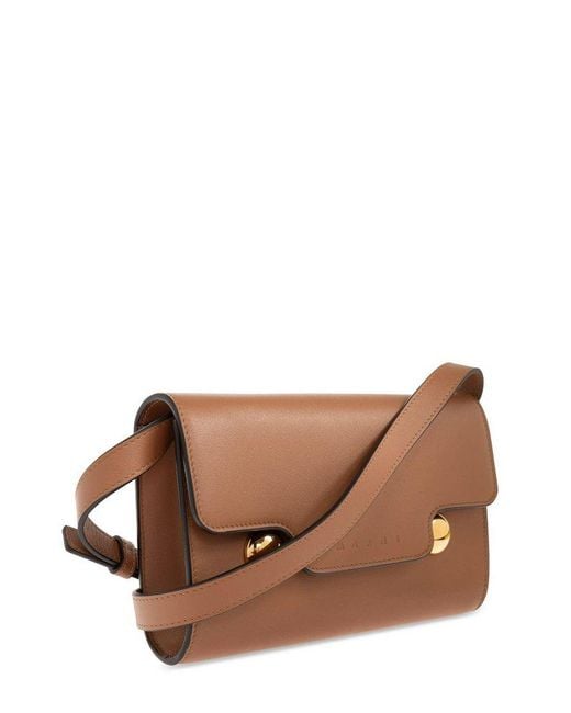 Marni Brown Trunkaroo Clutch Bag