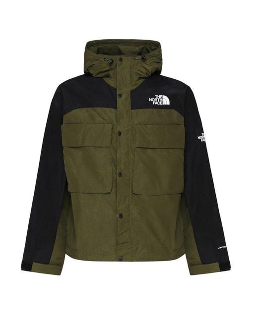 The North Face Green Tustin Hooded Panelled Jacket for men