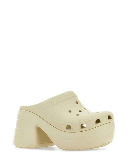 CROCSTM White Siren High-Heeled Clogs