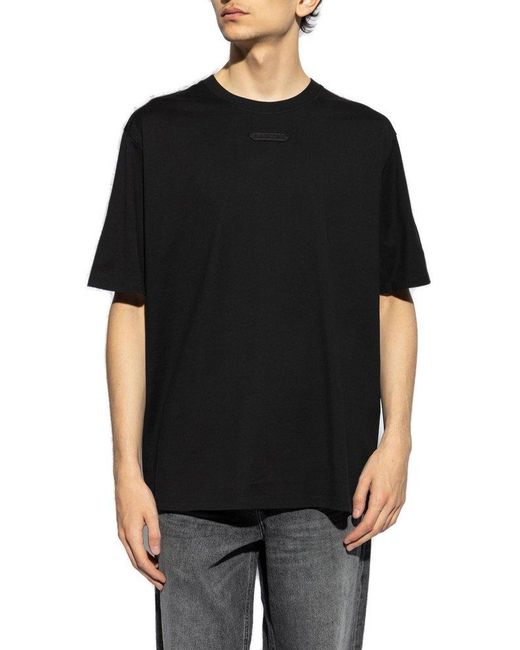 Lanvin Black T-shirt With Logo, for men