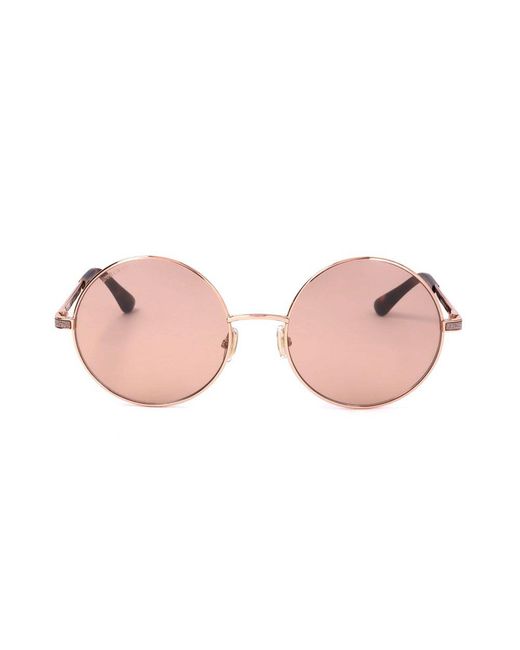 Jimmy Choo Pink Round Frame Sunglasses