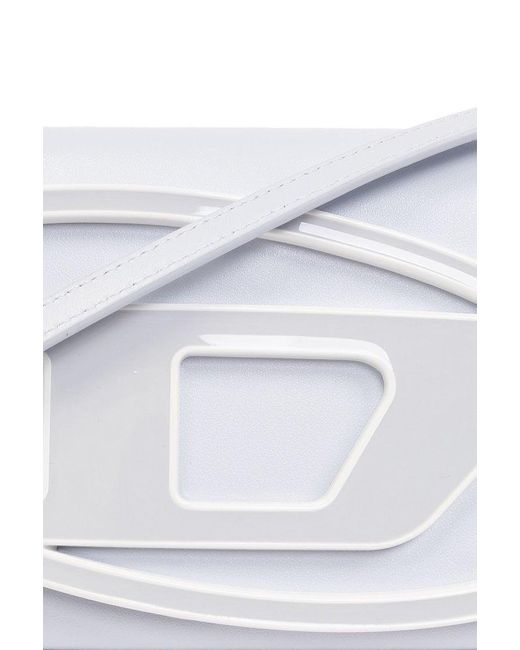 DIESEL White 1dr Strapped Wallet