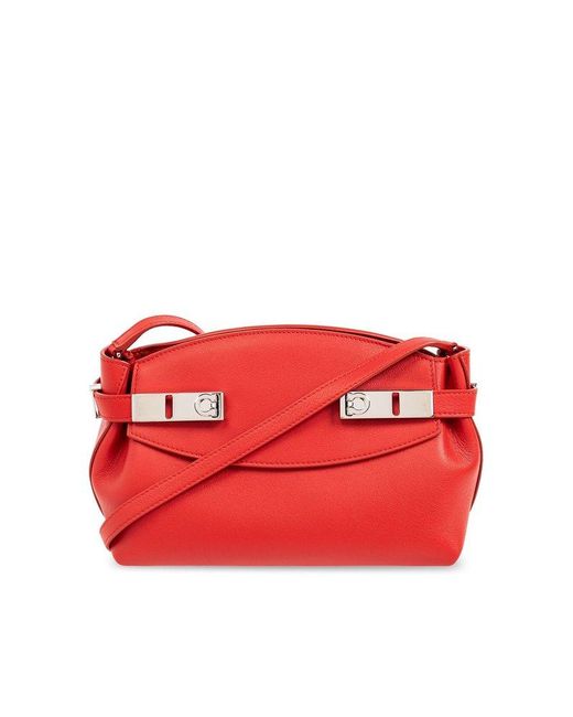 Ferragamo Red ‘Hug’ Shoulder Bag