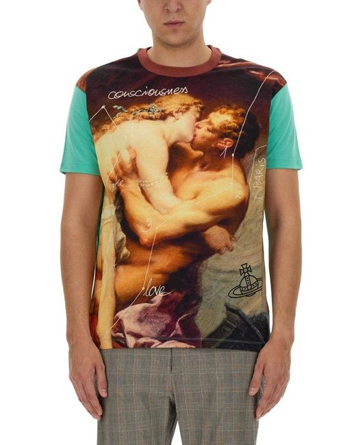 Vivienne Westwood Orange T-Shirt With Print for men