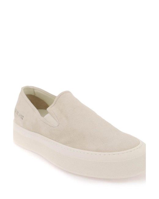 Common Projects Natural Almond Toe Slip-on Sneakers